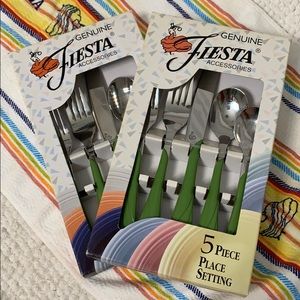 Fiestaware! 2 flatware place settings in SHAMROCK